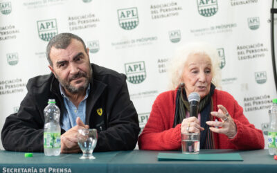 APL y Abuelas de Plaza de Mayo firmaron dos convenios y Estela de Carlotto fue declarada afiliada honoraria del gremio