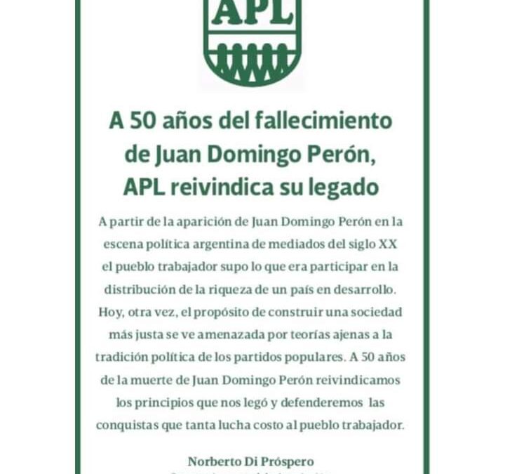 A 50 años del fallecimiento de Juan Domingo Perón